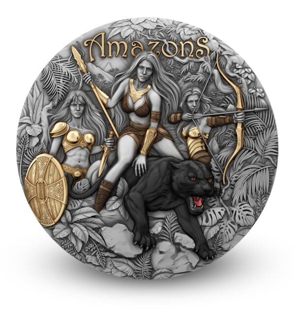 Sidabrinė moneta „Amazonės” 2 oz