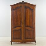 Ąžuolinė dviejų durų rūbų spinta 60×128,5×210 cm