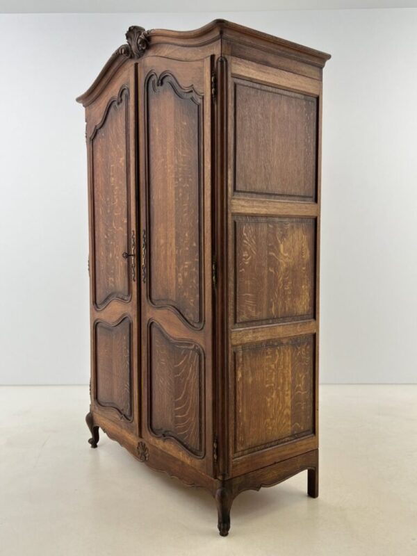 Ąžuolinė dviejų durų rūbų spinta 60×128,5×210 cm