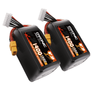 2x Ovonic 6S 22.2V 1400mah 130C Lipo Akumuliatoriai