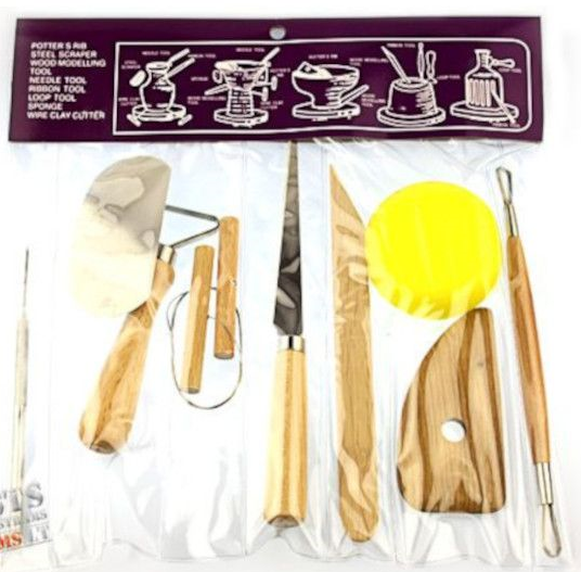 Keramiko įrankių rinkinys 9 vnt.