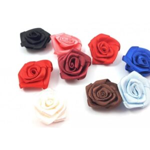 Atlasinė rožytė 30mm.