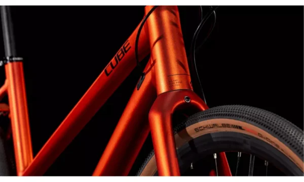 Dviratis Cube Nulane Pro Trapeze fireorange'n'black 2025