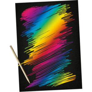 Grotažo popierius URSUS A4 (21x29,7cm) vaivorykštinis