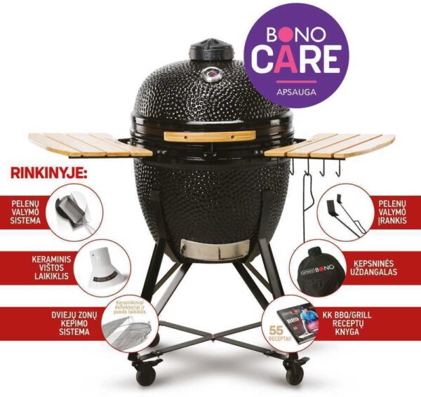 Kepsninė KAMADO BONO GRANDE 59cm su 6 priedais