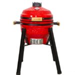 Kamado grilis su priedais Zyle 39,8 cm, Starter, ZY16KSRDSET, raudonas