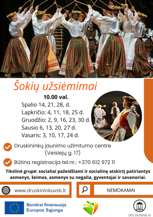 Šokių užsiėmimai