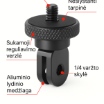Aliuminio lydinio 1/4 colio adapteris GoPro laikik