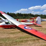 Skrydis įspūdingu senoviniu „Slingsby“ sklandytuvu su atvira kabina