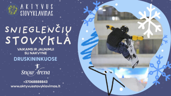 Slidinėjimo stovyklos vaikams – žiemos nuotykiai