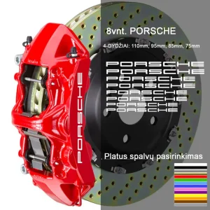 Porsche stabdžių suportų lipdukai 8vnt