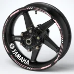 Yamaha motociklo ratlankių lipduka, rožinis auksas