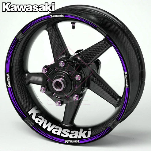 Kawasaki NINJA ratlankių lipdukai, violetinė