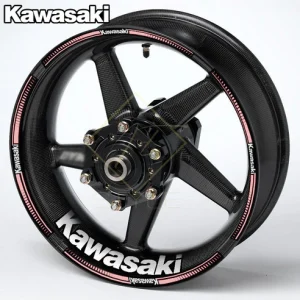 Kawasaki NINJA ratlankių lipdukai, rožinis auksas