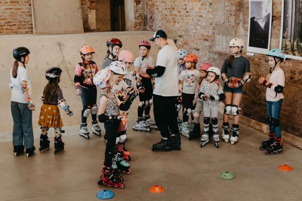 Grupinė riedučių treniruotė