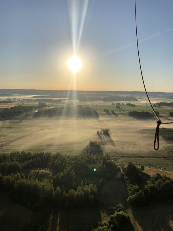 Privatus skrydis karšto oro balionu Drevernoje