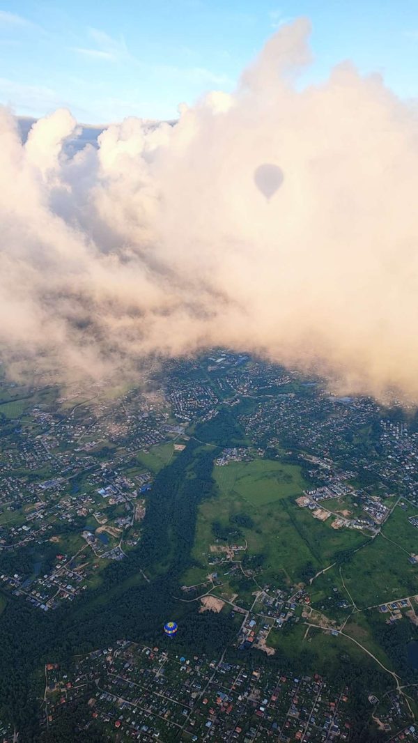 Privatus skrydis karšto oro balionu Drevernoje