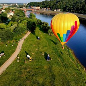 Skrydis karšto oro balionu Kaune