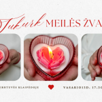 Meilės žvakės kūrimo pamoka