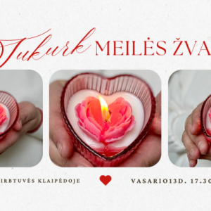 Meilės žvakės kūrimo pamoka