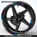 BMW motociklo ratlankių lipdukai – 20 dalių rinkinys