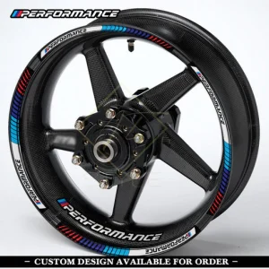 BMW motociklo ratlankių lipdukai – 20 dalių rinkinys