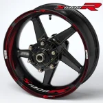 BMW S1000R ratlankių lipdukai – juoda ir raudona