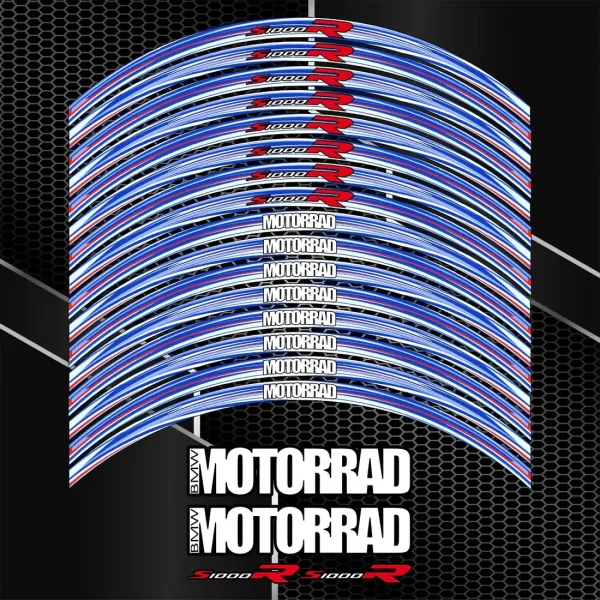 BMW S1000R ratlankių lipdukai – M Sport 20