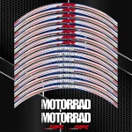 BMW S1000RR ratlankių lipdukai – pilka M Sport 20vnt