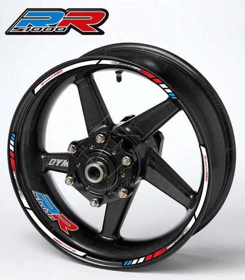 BMW S1000RR ratlankių lipdukų rinkinys 16 vnt