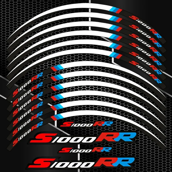 BMW S1000RR ratlankių lipdukai