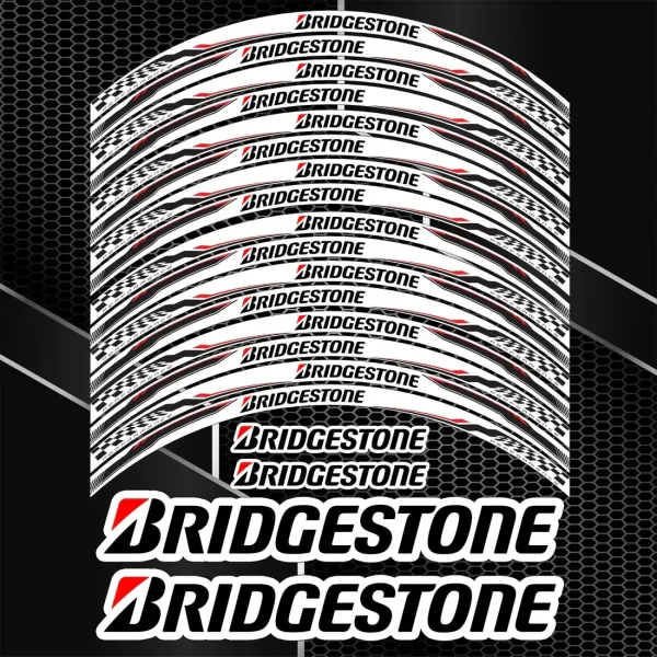 BRIDGESTONE motociklo ratlankių lipdukai