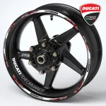 DUCATI ratlankių lipdukai – Black Wheels 20vnt rinkinys