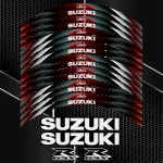 Suzuki GSX-R Gixxer 600/750/1000 ratlankių lipdukai – 20 vnt.