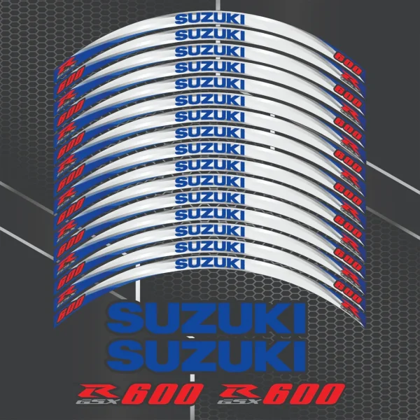 Suzuki GSX-R ratlankių lipdukai Gixxer 20 vnt. rinkinys