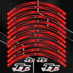 TT motociklo ratlankių lipdukai