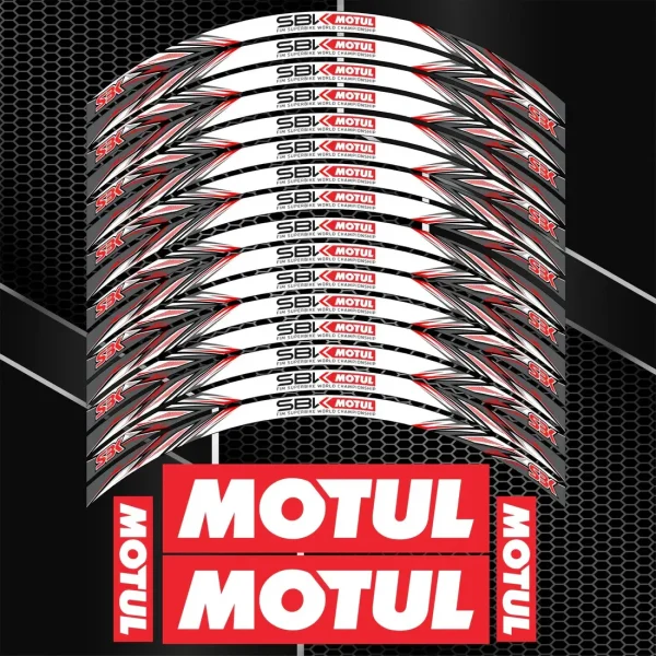 MOTUL SBK motociklo ratlankių lipdukai
