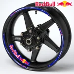 RedBull motociklo ratlankių lipdukai