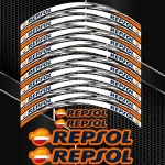 REPSOL motociklo ratlankių lipdukai