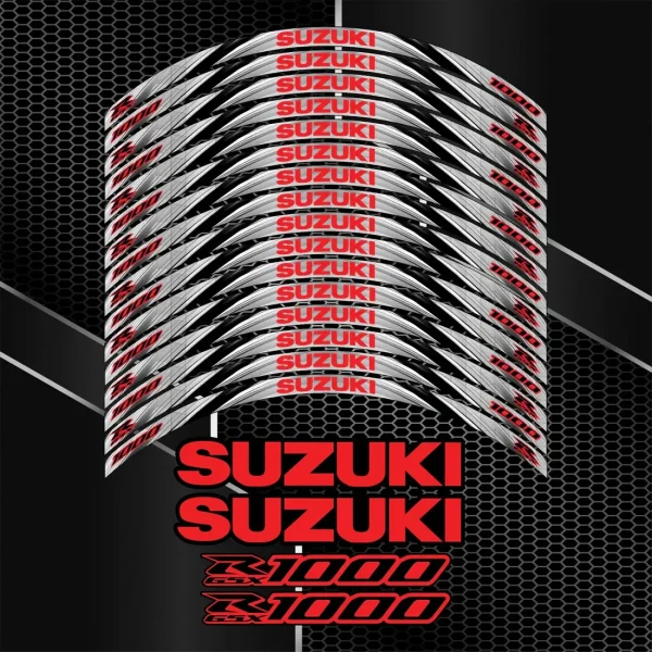 Gixxer Suzuki GSX-R1000 ratlankių lipdukai