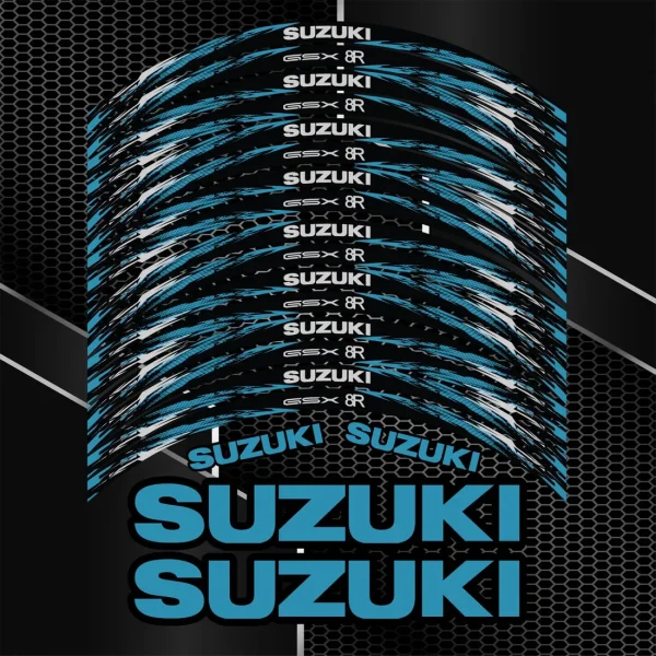 Suzuki GSX 8R ratlankių lipdukai
