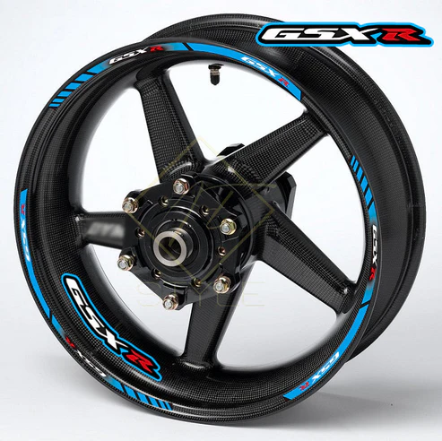 Suzuki GSX-R ratlankių lipdukai – mėlynas 16 vnt