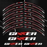 Gixxer Suzuki GSX-R ratlankių lipdukai