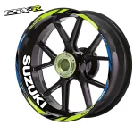 Suzuki motociklo ratlankių lipdukai 20 vnt rinkinys, salotinė-violetinė