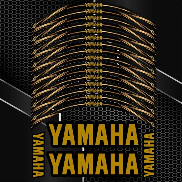 Yamaha R1 / YZF / R6 / R7 motociklo ratlankių lipdukai