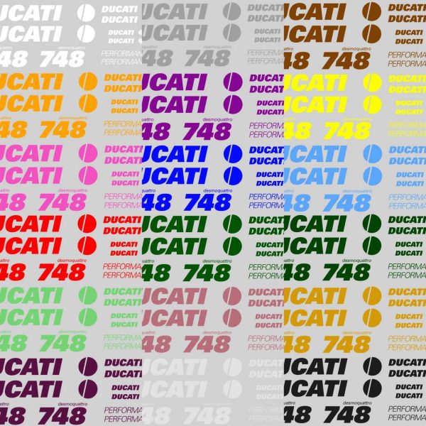 Ducati Motociklo Logo lipdukai, raudoni