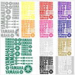 Yamaha Motociklo Logo lipdukai, juodi