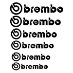 Brembo stabdžių suportų lipdukai 12vnt