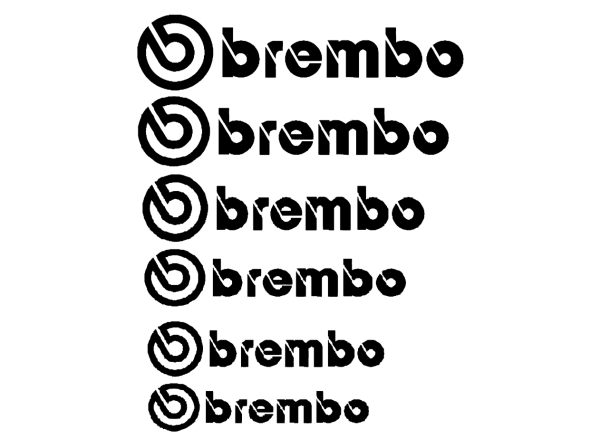 Brembo stabdžių suportų lipdukai 12vnt