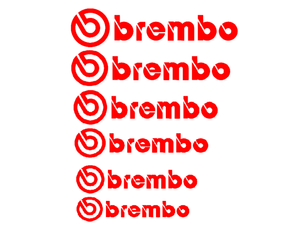 Brembo stabdžių suportų lipdukai 12vnt